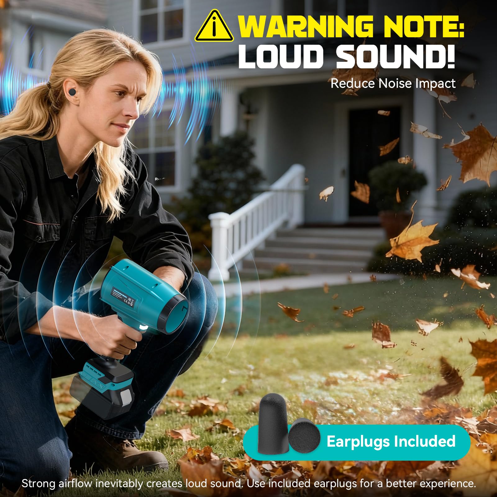 DIYtoolifz brushless motor leaf blower delivers strong airflow for debris