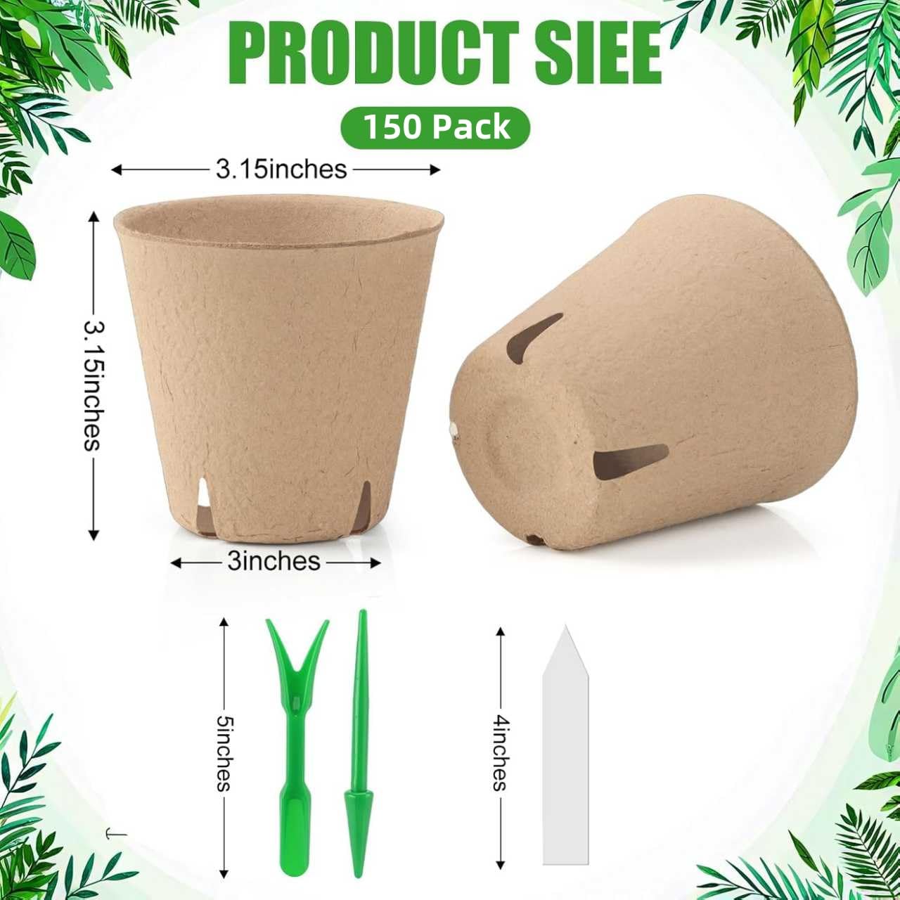 DJGINRO pots show built-in drainage holes for proper watering control.