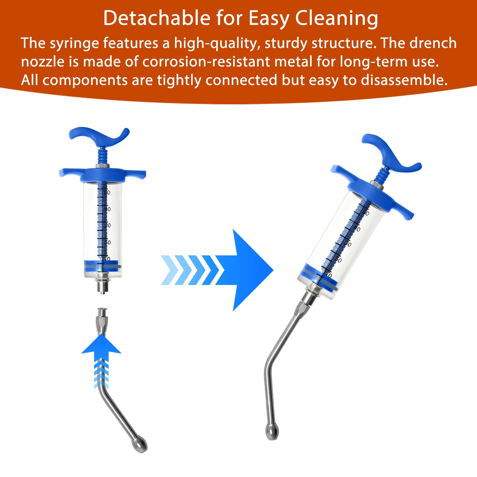 Dkaikai versatile syringe suitable for multiple animals and settings