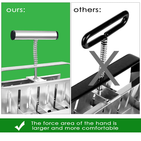 DKALIO ergonomic thick handle provides comfortable grip.