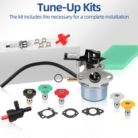 DKIIGAME carburetor kit spark plug, easy ignition for quick starts.