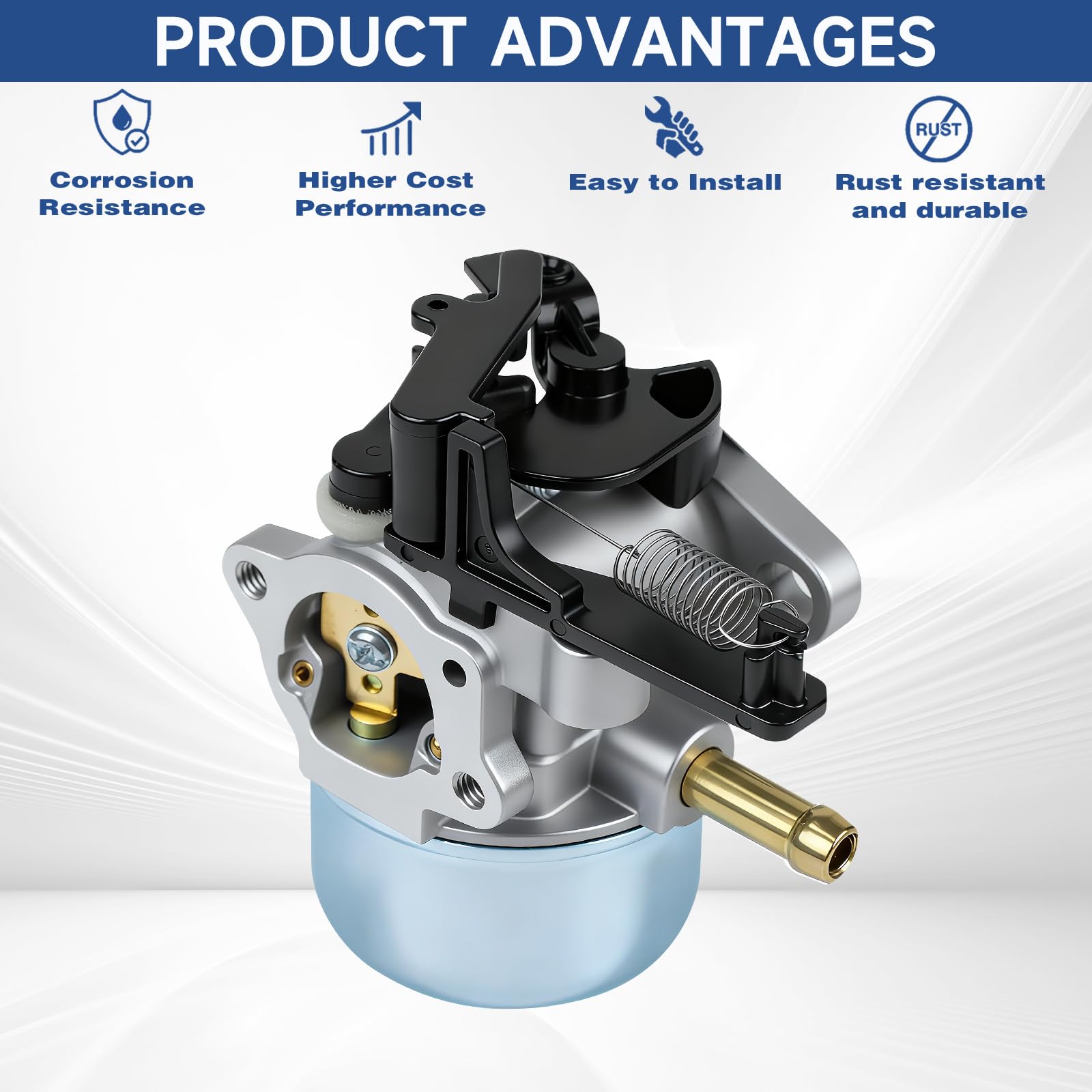 DKIIGAME carburetor for Troy-Bilt 8.75hp 190cc engine, smooth operation.