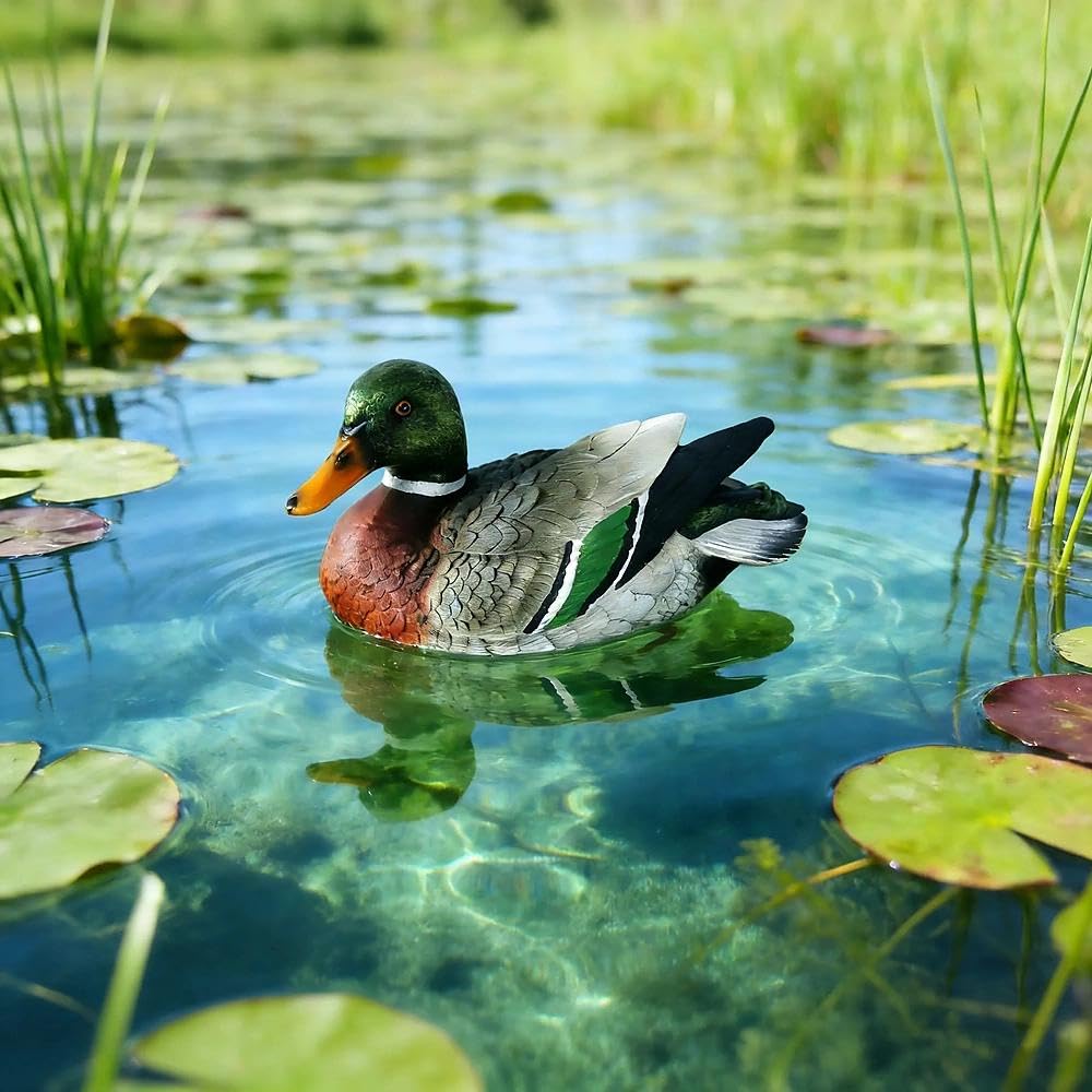 DKUWBJAS garden pond ornament creates a realistic backyard water feature