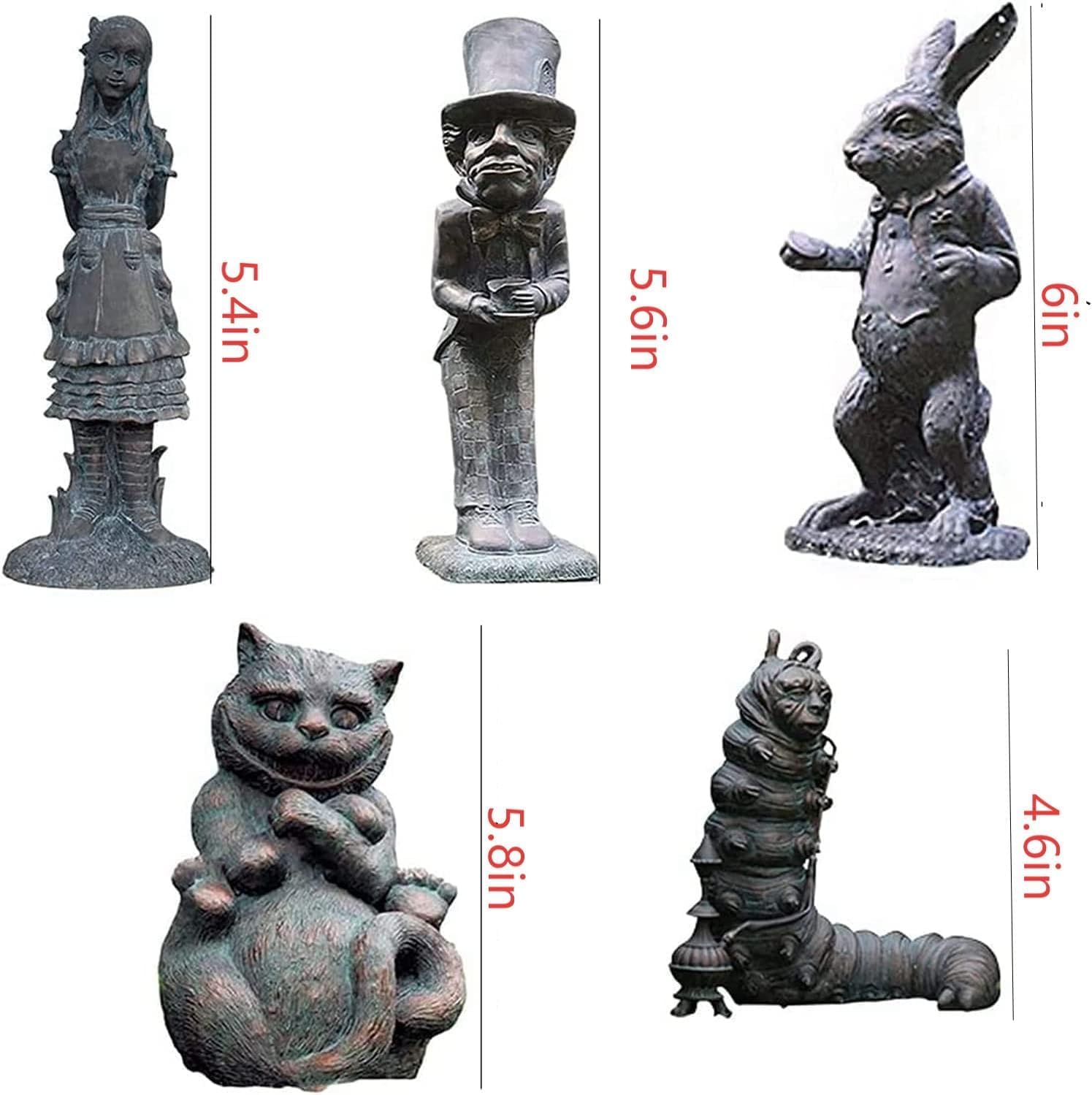 DKUWBJAS Mad Hatter statue adds whimsical focal point to the patio.