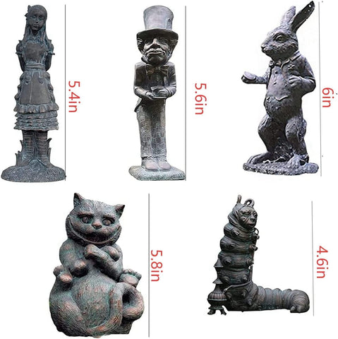 DKUWBJAS Mad Hatter statue adds whimsical focal point to the patio.
