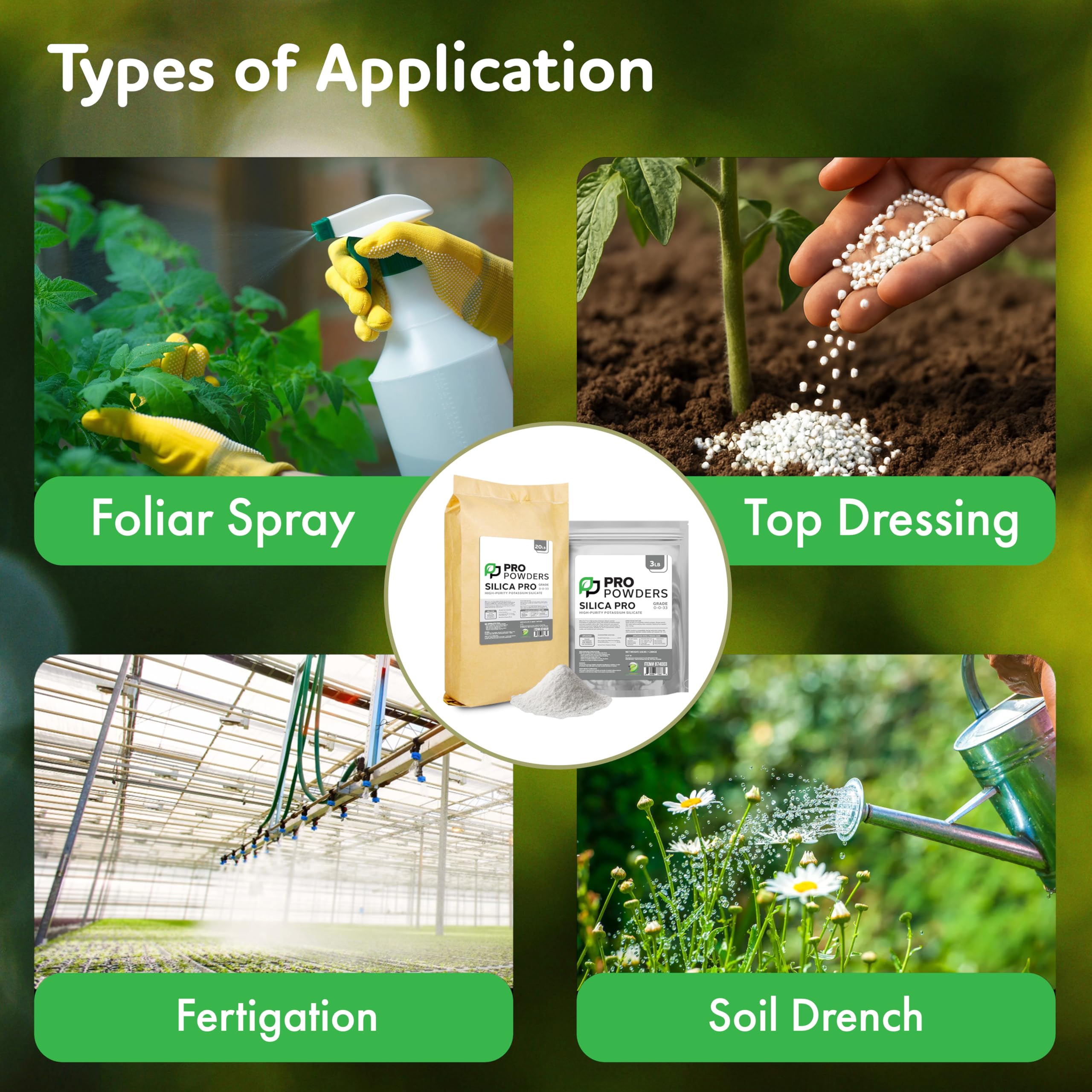 DL Wholesale Pro Powders Silica Potassium Silicate compatible with soil coco and soilless media