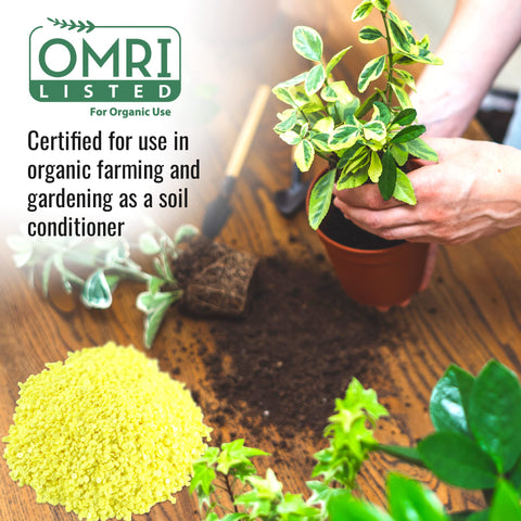 DL Wholesale sulfur bag 2lb OMRI certified label for organic gardening