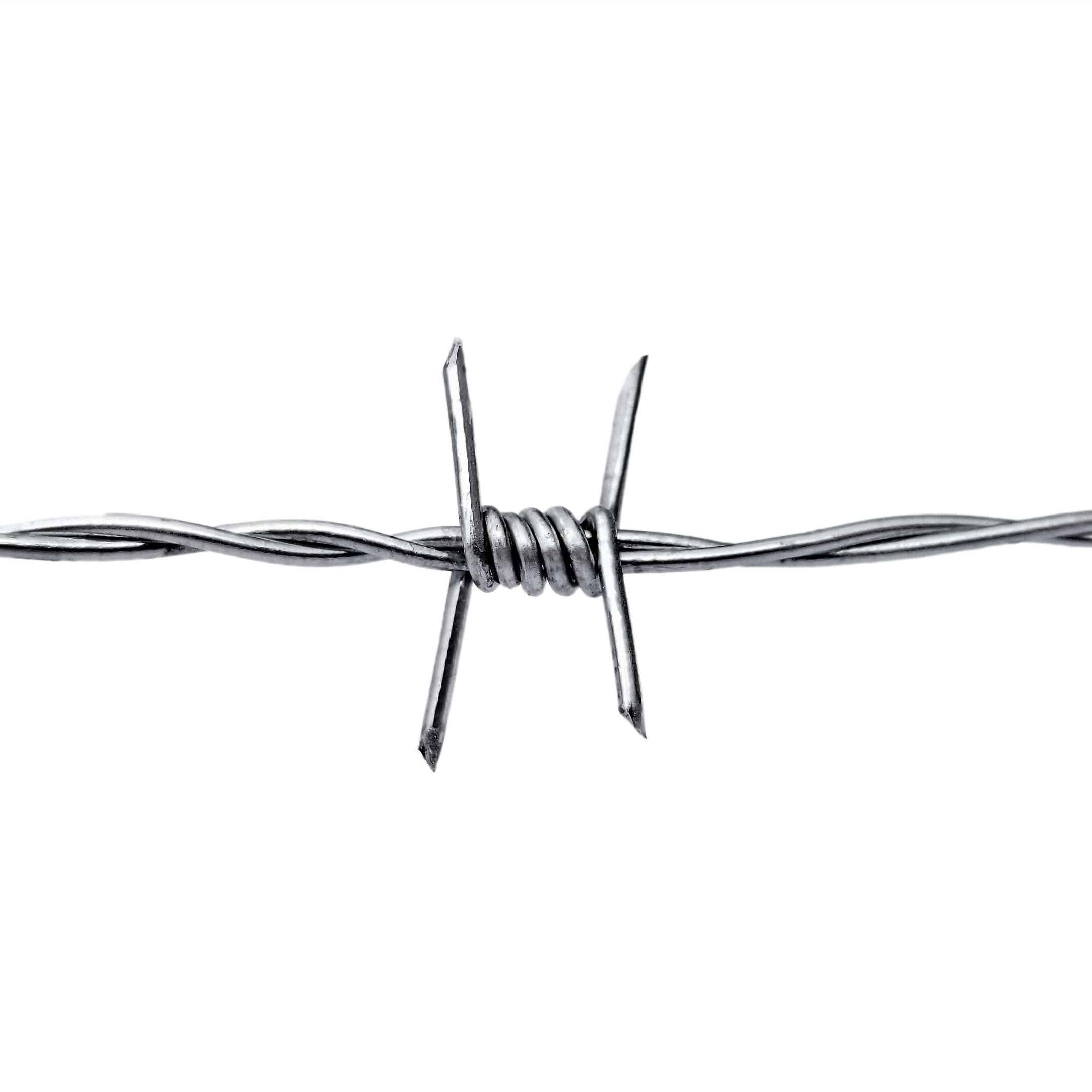 Dlh Western Real Barbed Wire 4-point closeup highlighting sharp, durable barbs.