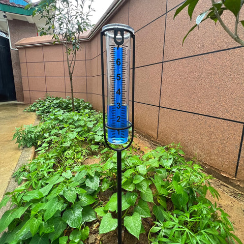 DLUCKY Rain Gauge for yard garden decorative and functional outdoor display.