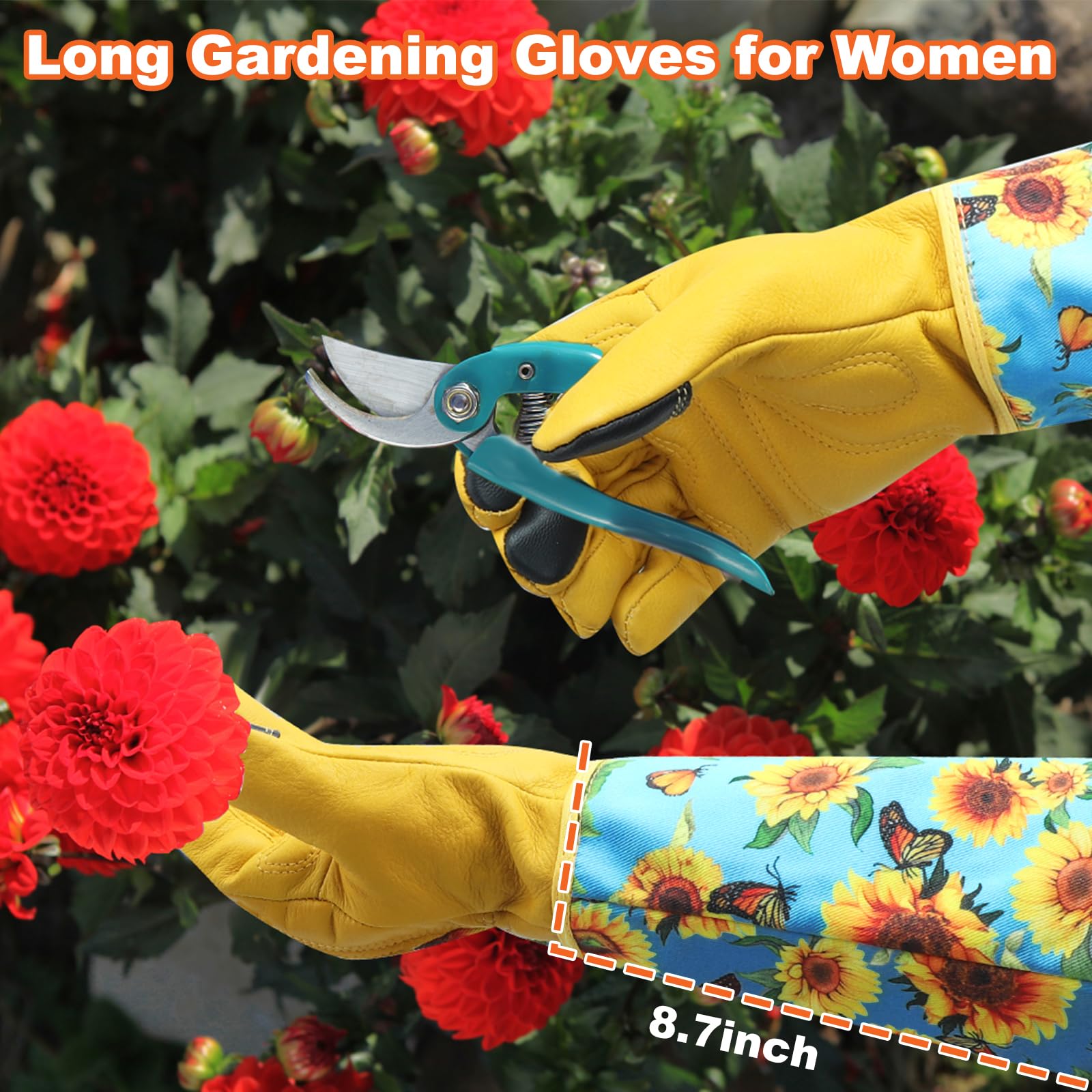 Three-finger touch design lets you use devices while gloves on.