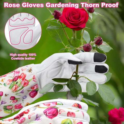 Three-finger touch design allows device use while gardening.
