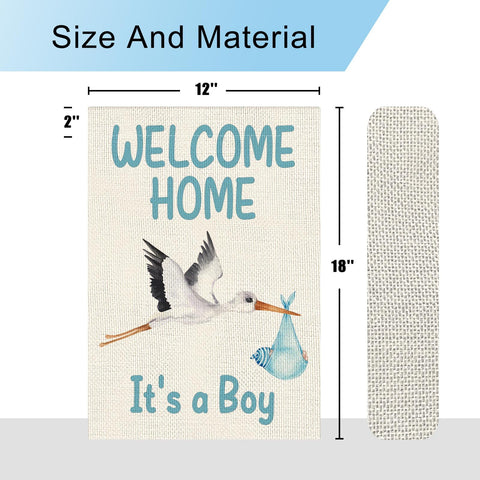 Dlzdn baby shower outdoor decor flag brightens the yard for celebrations.