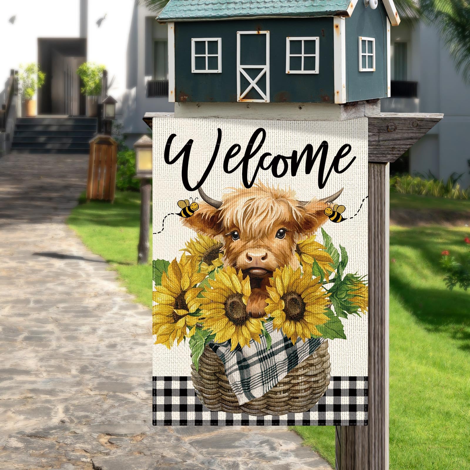 Dlzdn front porch flag for summer decor and welcoming entry