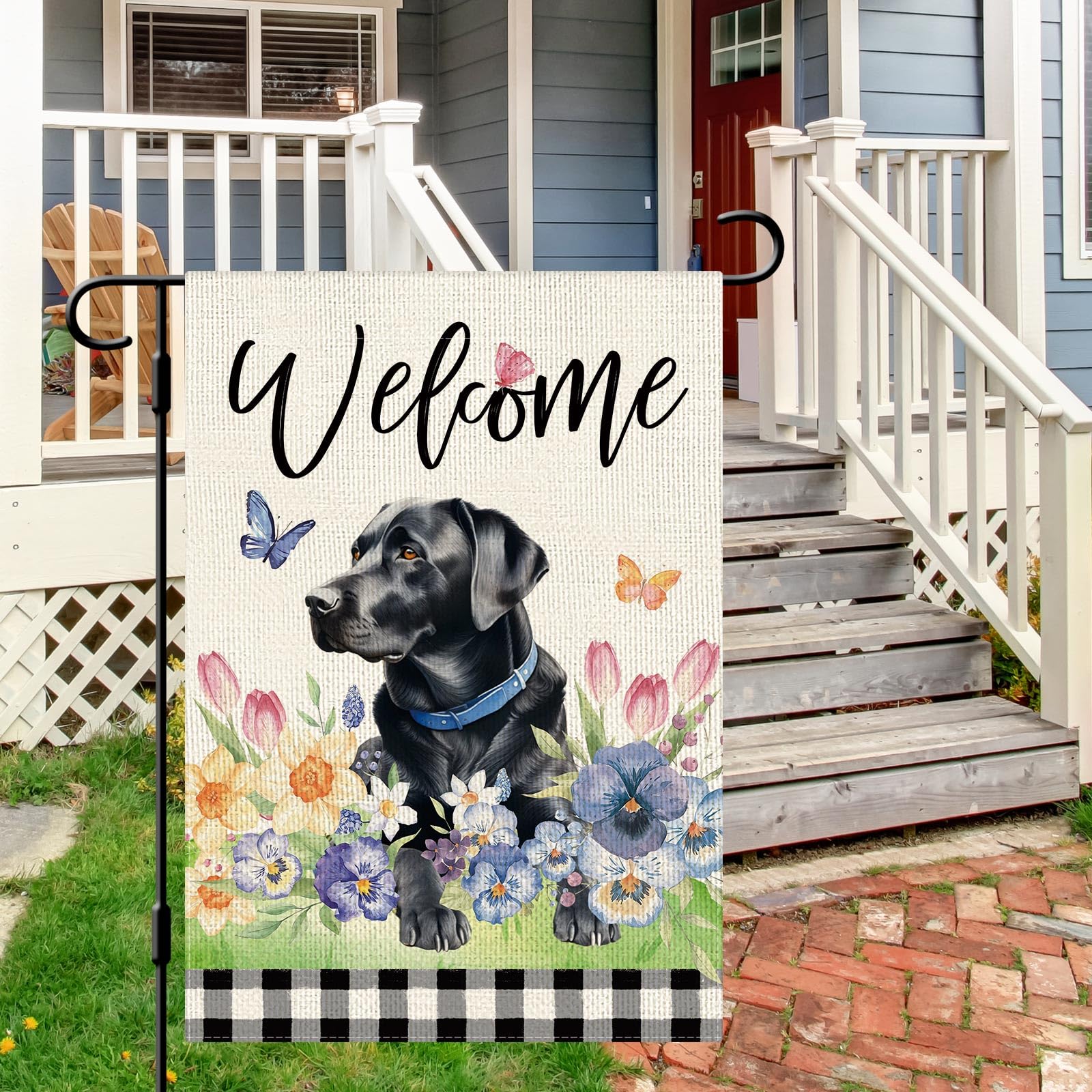 Dlzdn outdoor yard flag enhances curb appeal on porches and decks.
