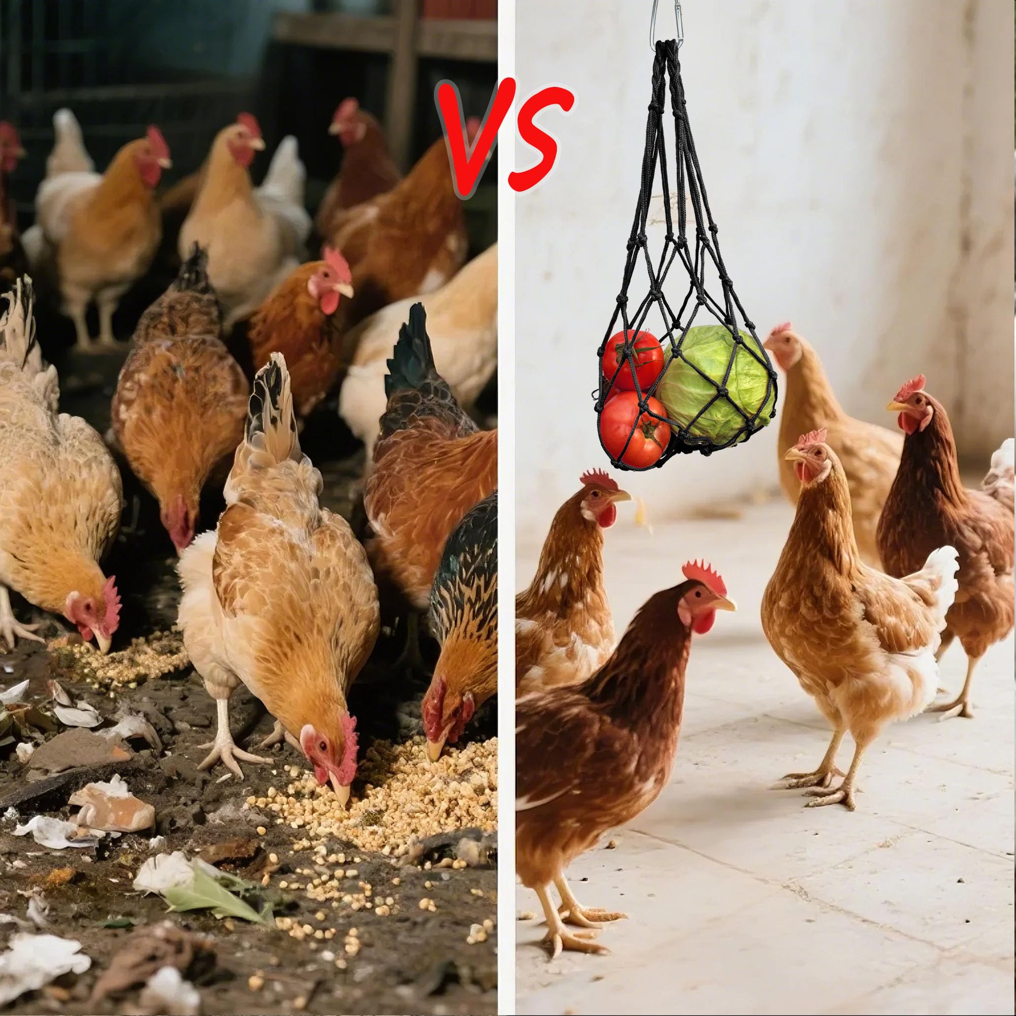 DMIMIA multi-pack chicken feeder hooks included for quick setup