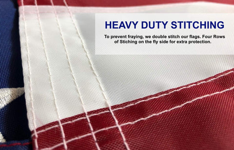 DMSE 100D polyester flag fabric delivers bright, fade-resistant color.