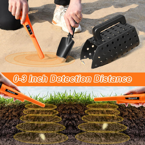 Dmyond beach digging setup enables practical treasure hunting on sand.