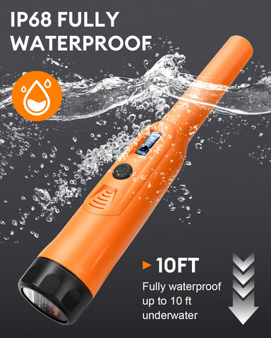 Dmyond pinpointer helps locate coins, gold, silver, relics.