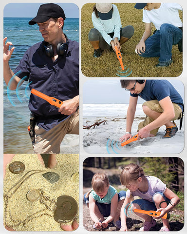Dmyond pinpointer ergonomic handheld design for comfort during hunts.