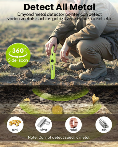 Dmyond pinpointer is lightweight, easing long detecting sessions.