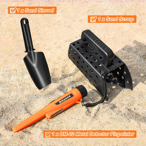 Dmyond pinpointer three modes with LED indicators for precise locating.