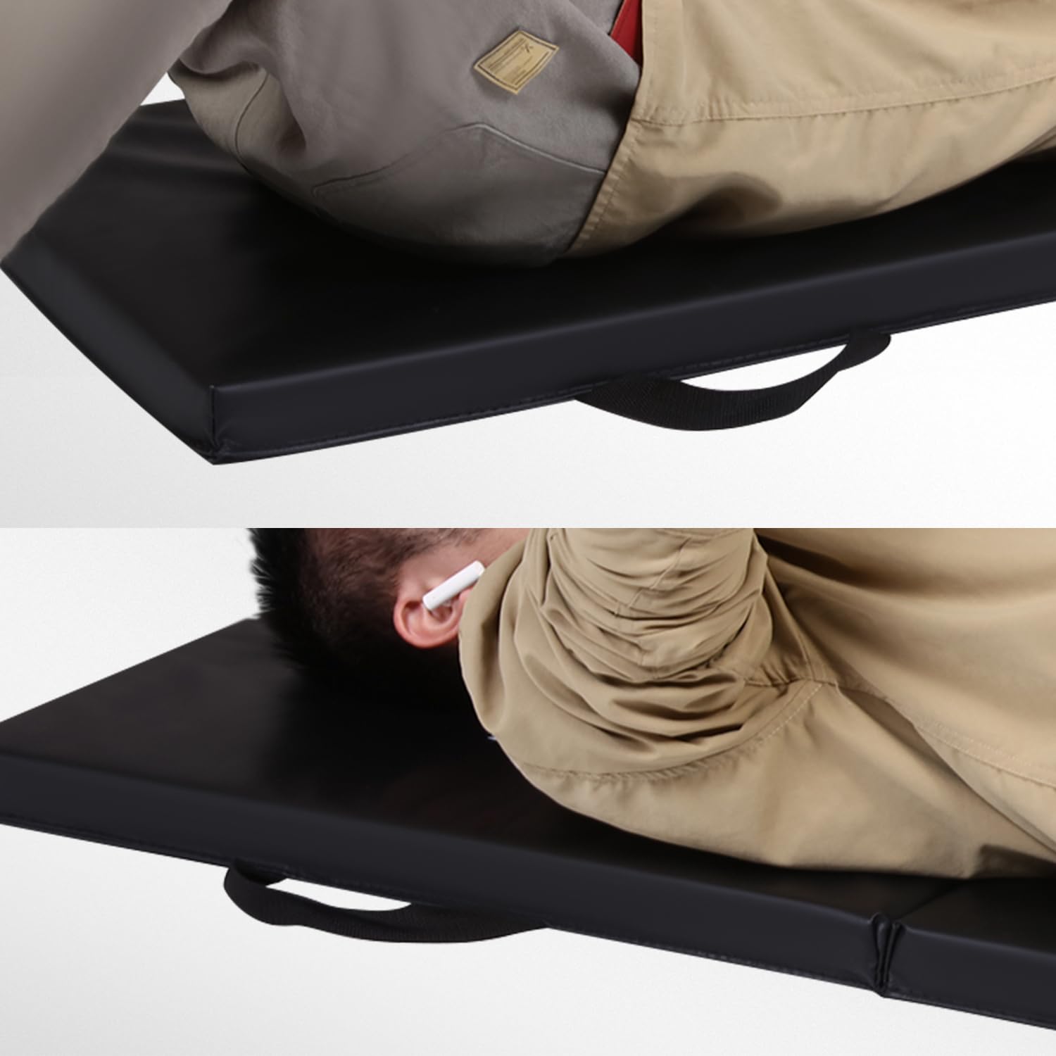 DNA Motoring kneeling pad features non-slip surface for stable use.