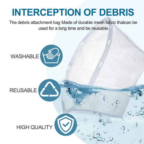 Dnairtly 6570-398 bag installed in J-500 series for cleaner water.