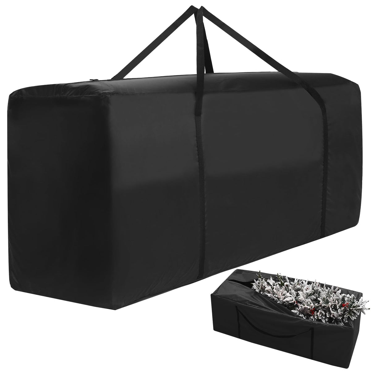 DNIEBW 177 gallon storage bag with dual zipper opening for bulky decor.