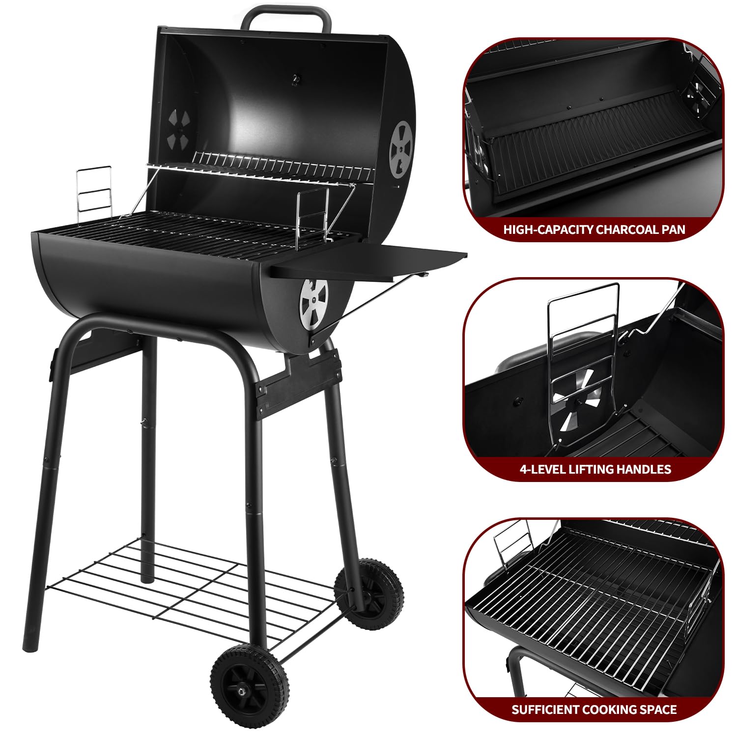 DNKMOR thermometer helps track temperature for consistent grilling