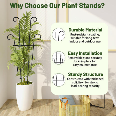 Dntorx metal climbing trellis resists bending and rust for lasting use.