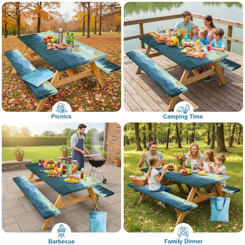 Dntorx pattern design adds style to outdoor dining.