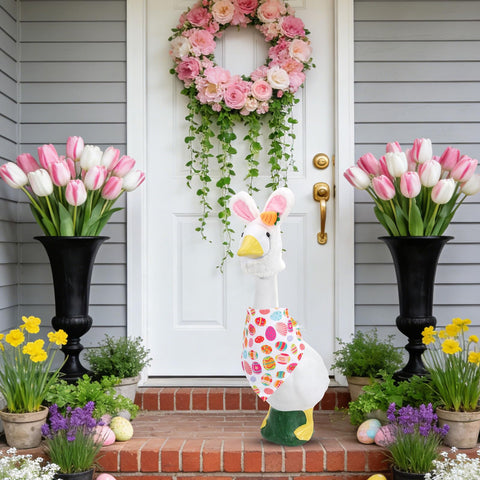 DNTYUISS Easter porch goose display ideas for festive homes