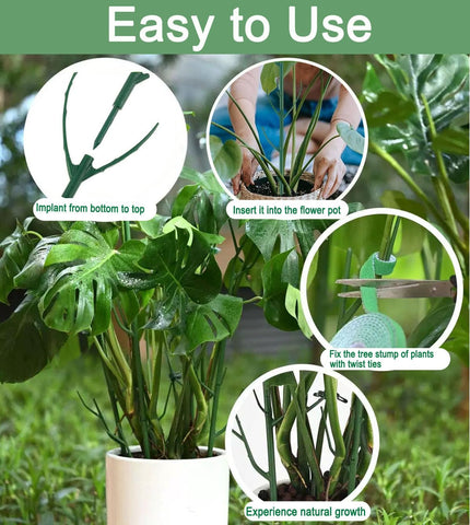 DNUZEWR tool-free insertion with detachable lengths for short or tall plants.