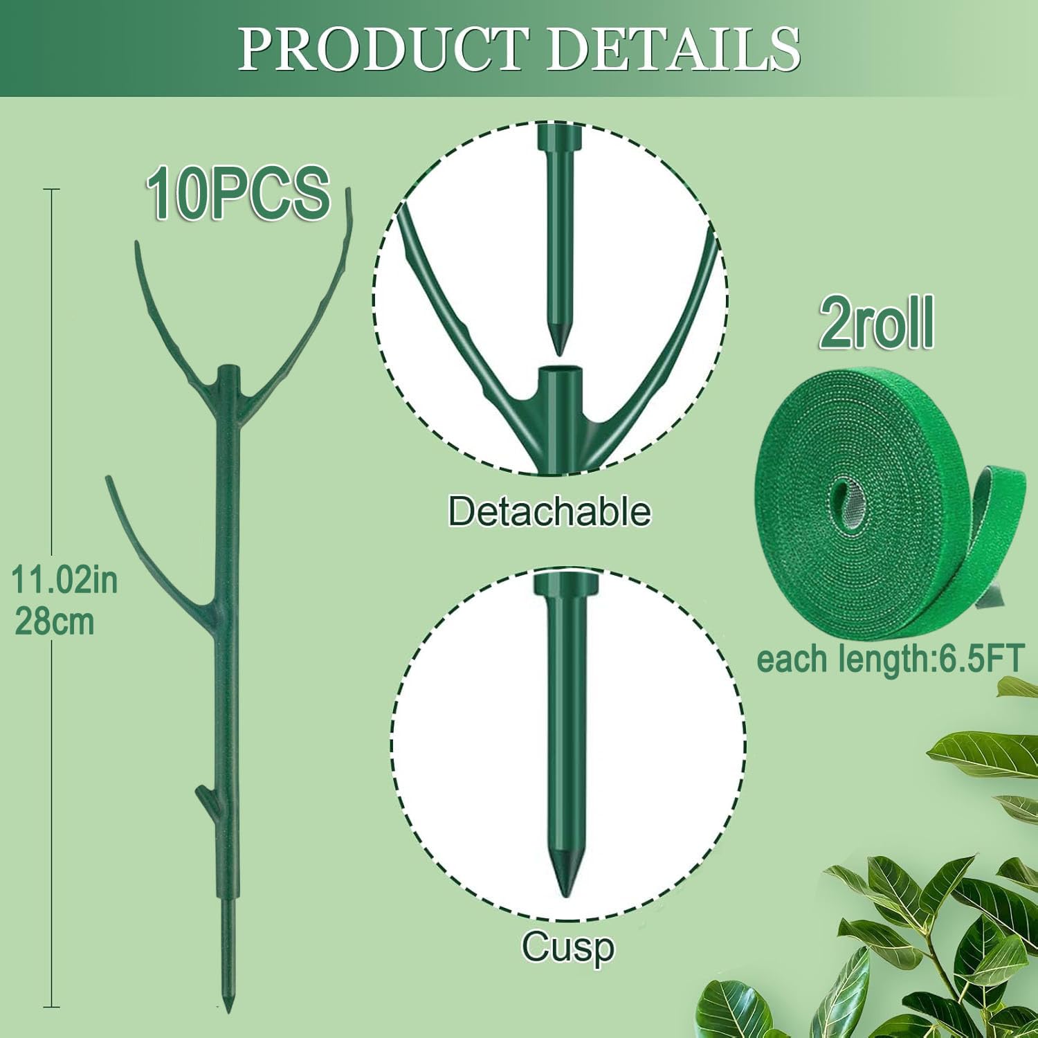 DNUZEWR plant ties rolls secure stems without damage, guiding growth.