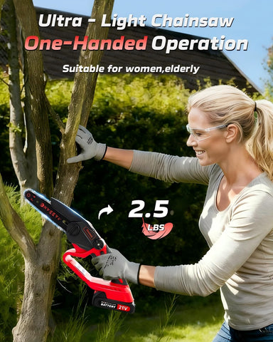 Dnveey 180-degree head navigates awkward branches with precision