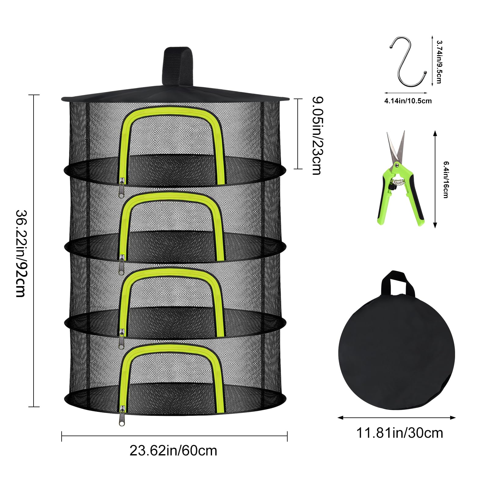 Doacpcr hanging mesh net setup enables quick drying of herbs and small plants