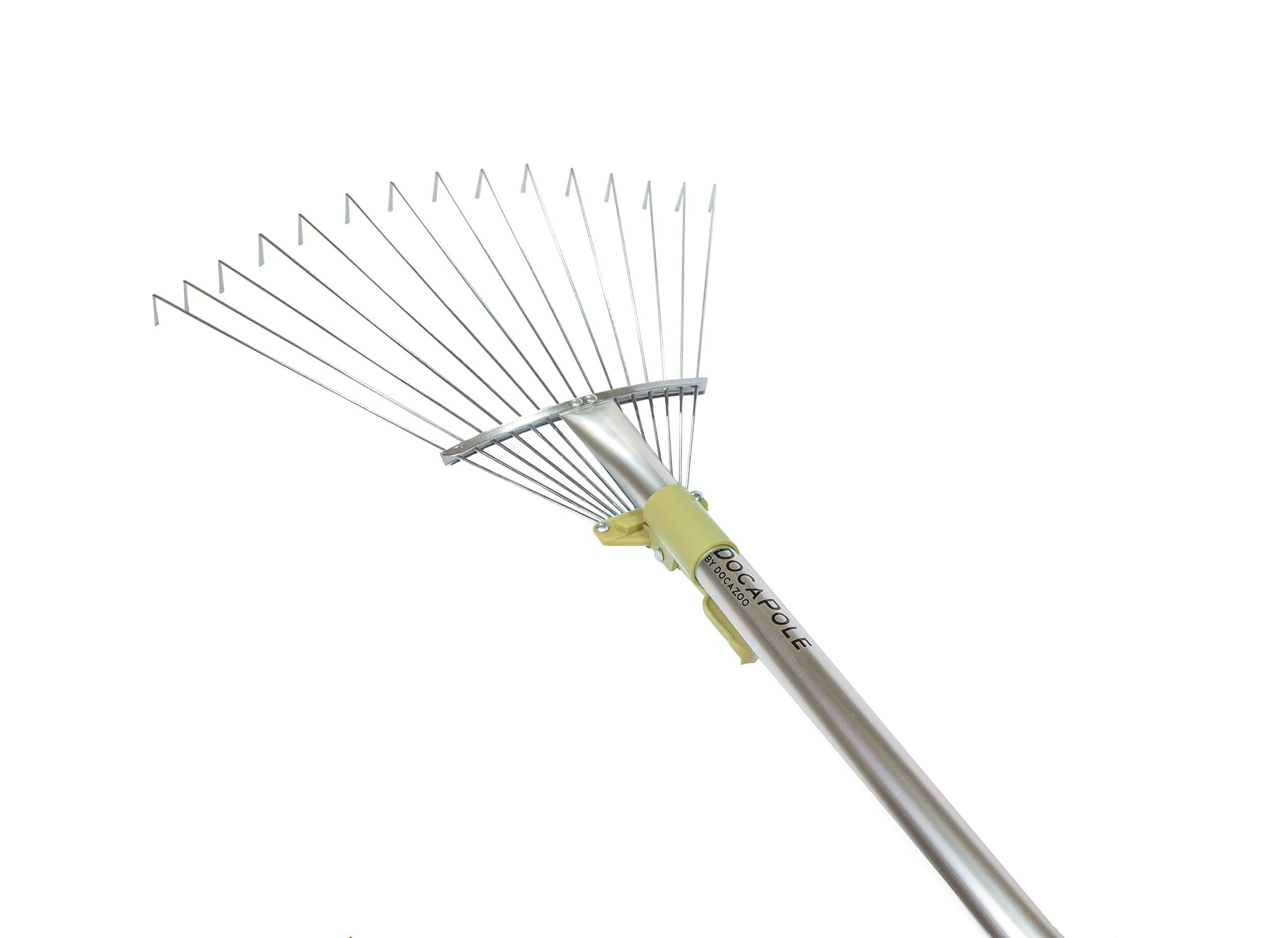 DOCAZOO pole compatibility highlights 7–30 ft reach options.
