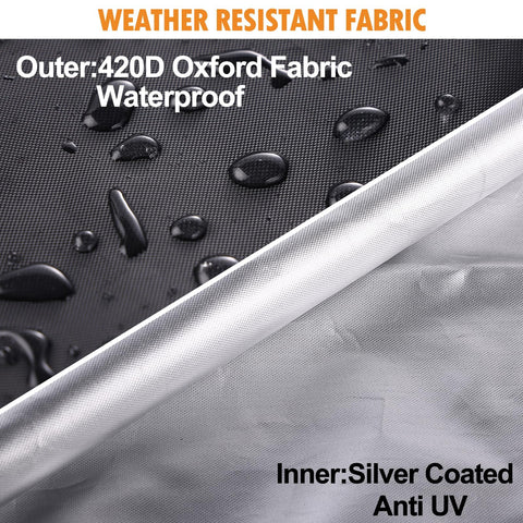 DOCEPERT waterproof zipper and taped seams keep rain out for long-lasting protection.