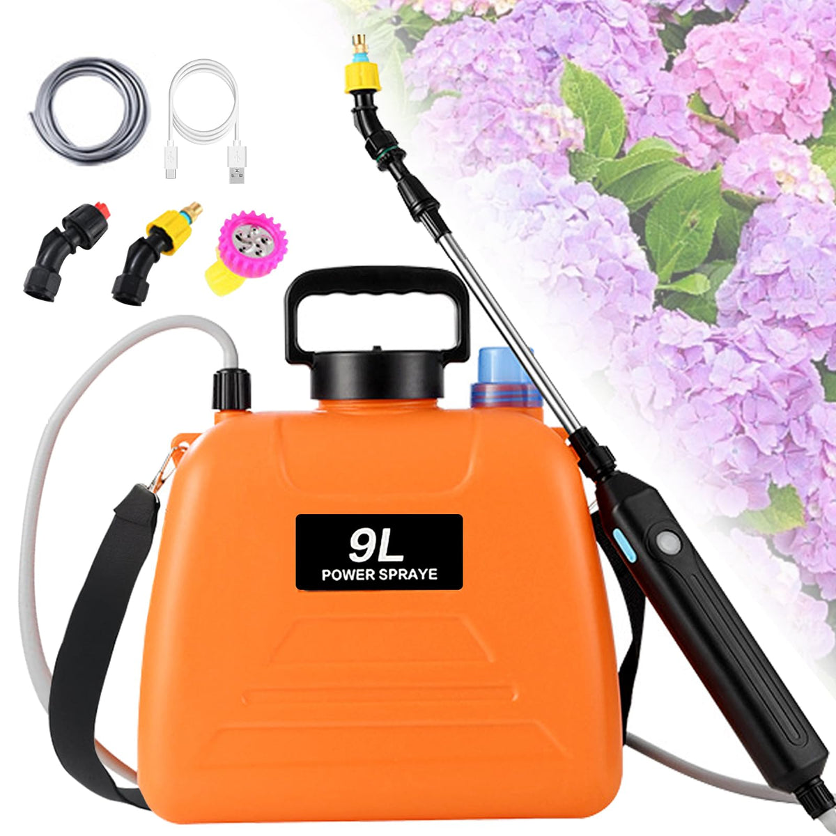 Docreate battery-powered sprayer 2-4 gallon for quick, even garden coverage.