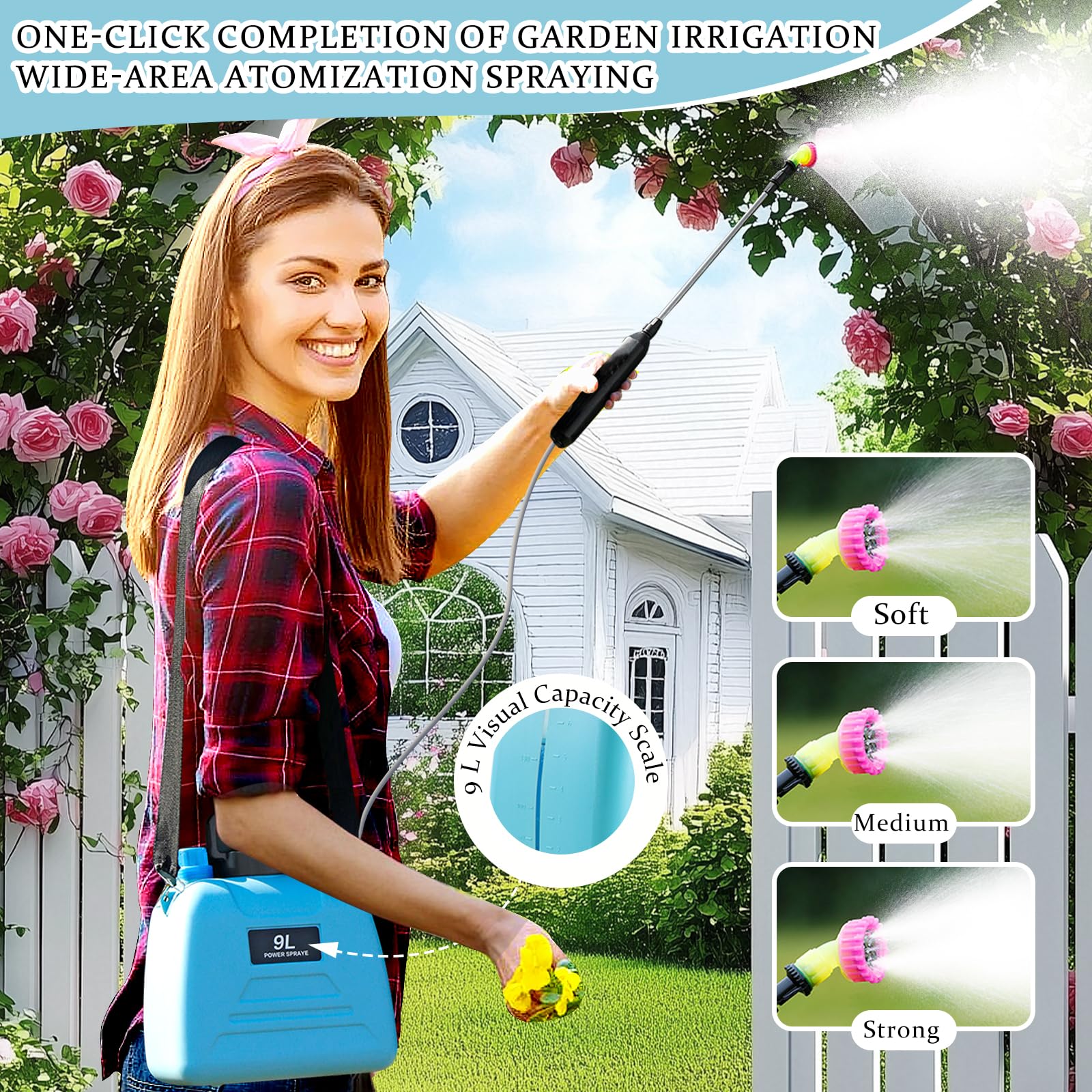 Docreate rechargeable handle design reduces downtime during long spraying tasks