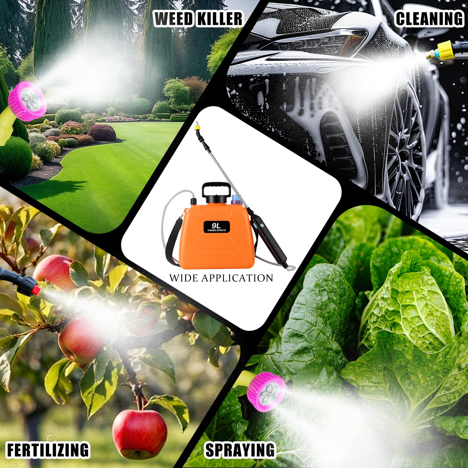Docreate multi-purpose garden sprayer suitable for plants, lawns, and cleaning tasks.