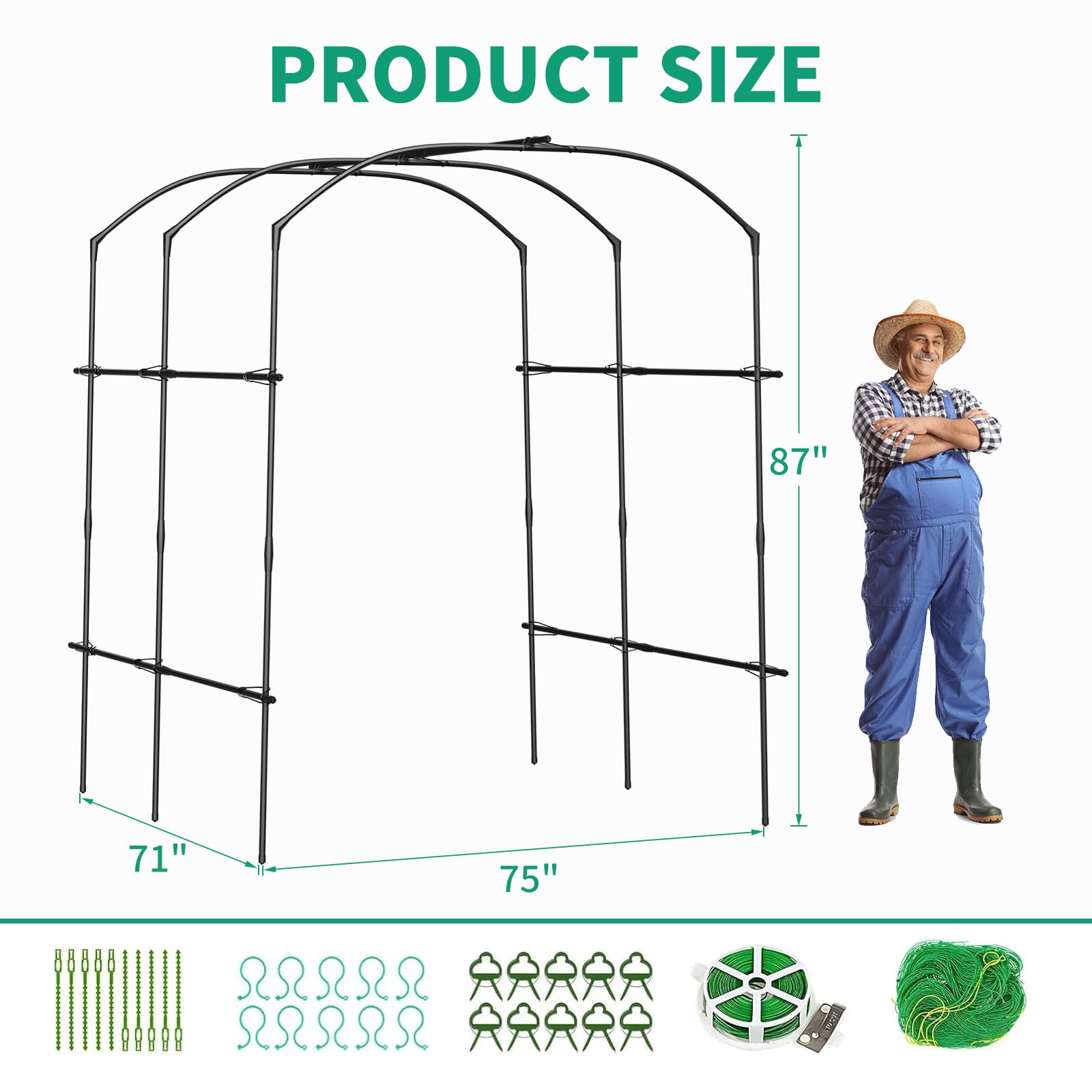 DoCred 71-inch length arch blends into pathways and entryways.