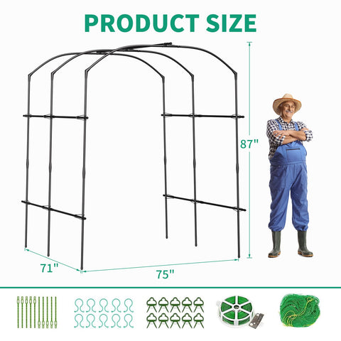 DoCred 71-inch length arch blends into pathways and entryways.