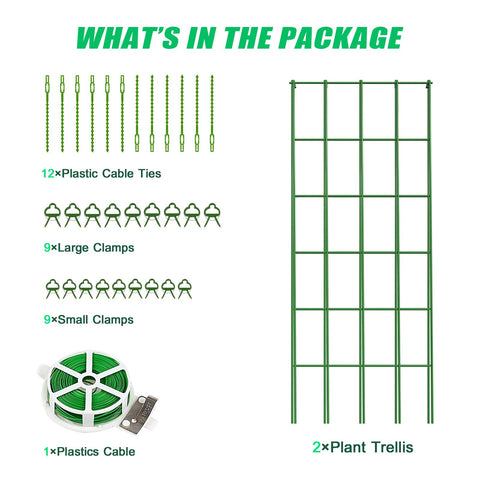 DoCred Cucumber Trellis foldable design enables seasonal storage.