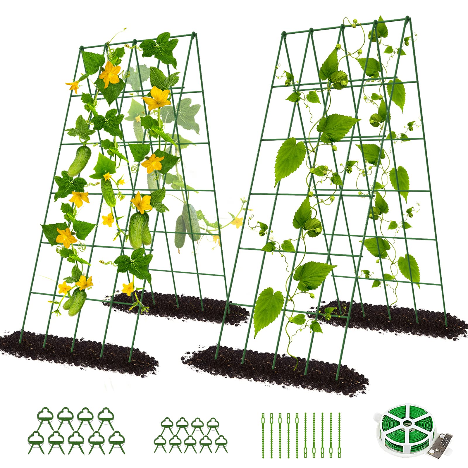 DoCred Cucumber Trellis folded assembly view shows quick setup and storage.