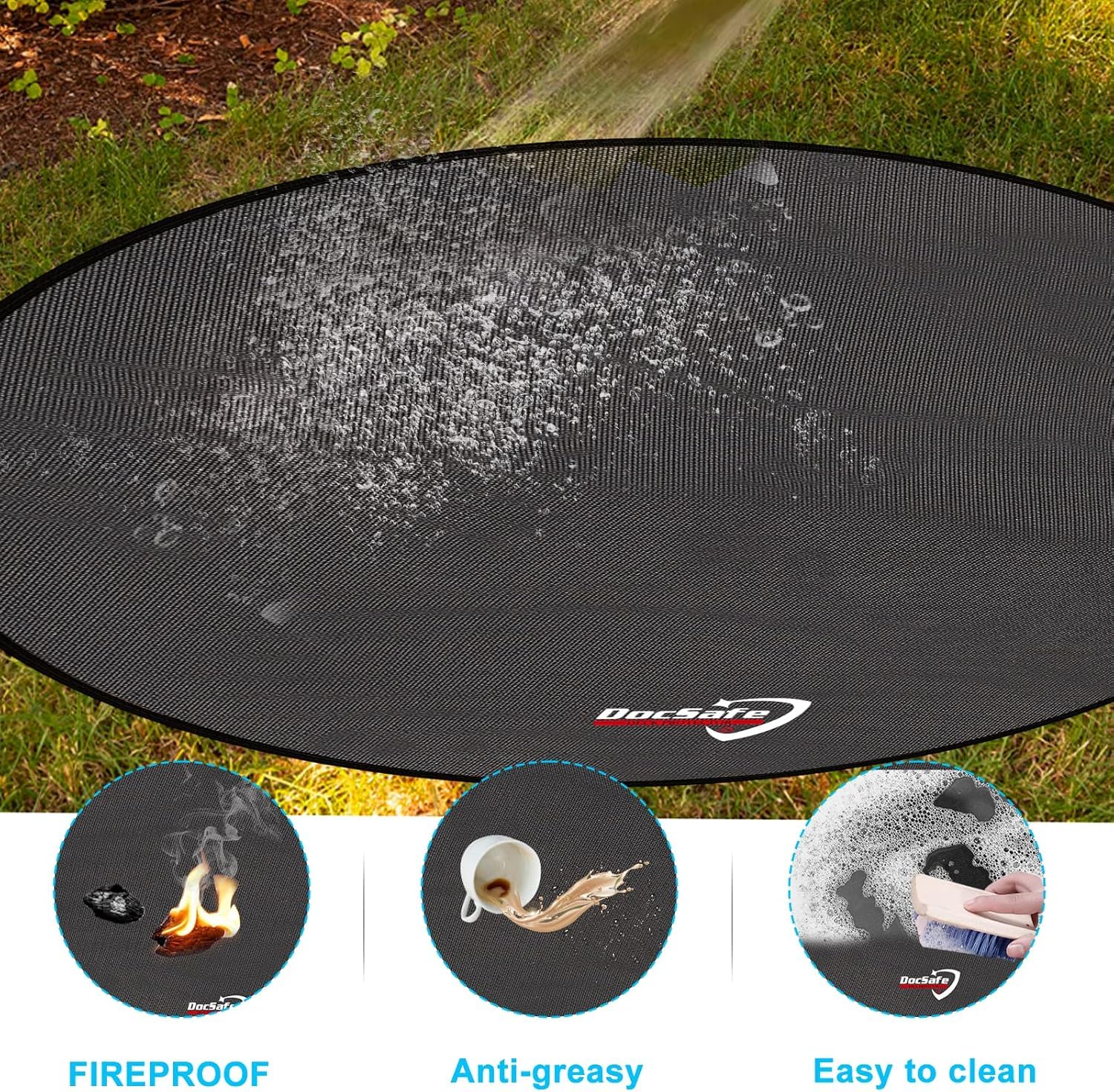 DocSafe easy-clean surface resists grease and cleans after grilling