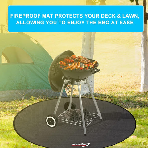 DocSafe heat protection mat with safe distance guidance for high-heat sources