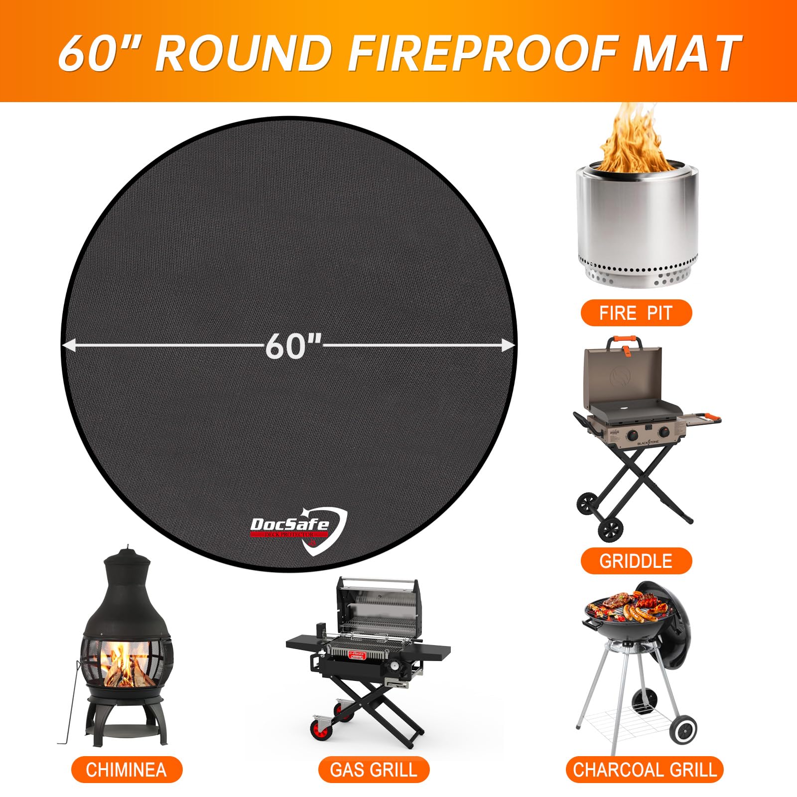 DocSafe mat shown with Solo Stove Bonfire for safe use