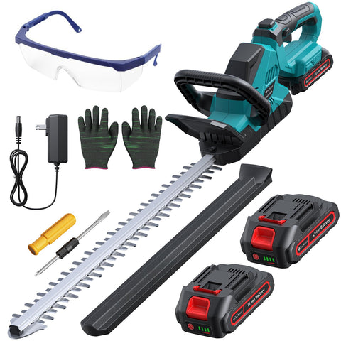 DocSmart hedge trimmer shown in cordless full setup for easier gardening.
