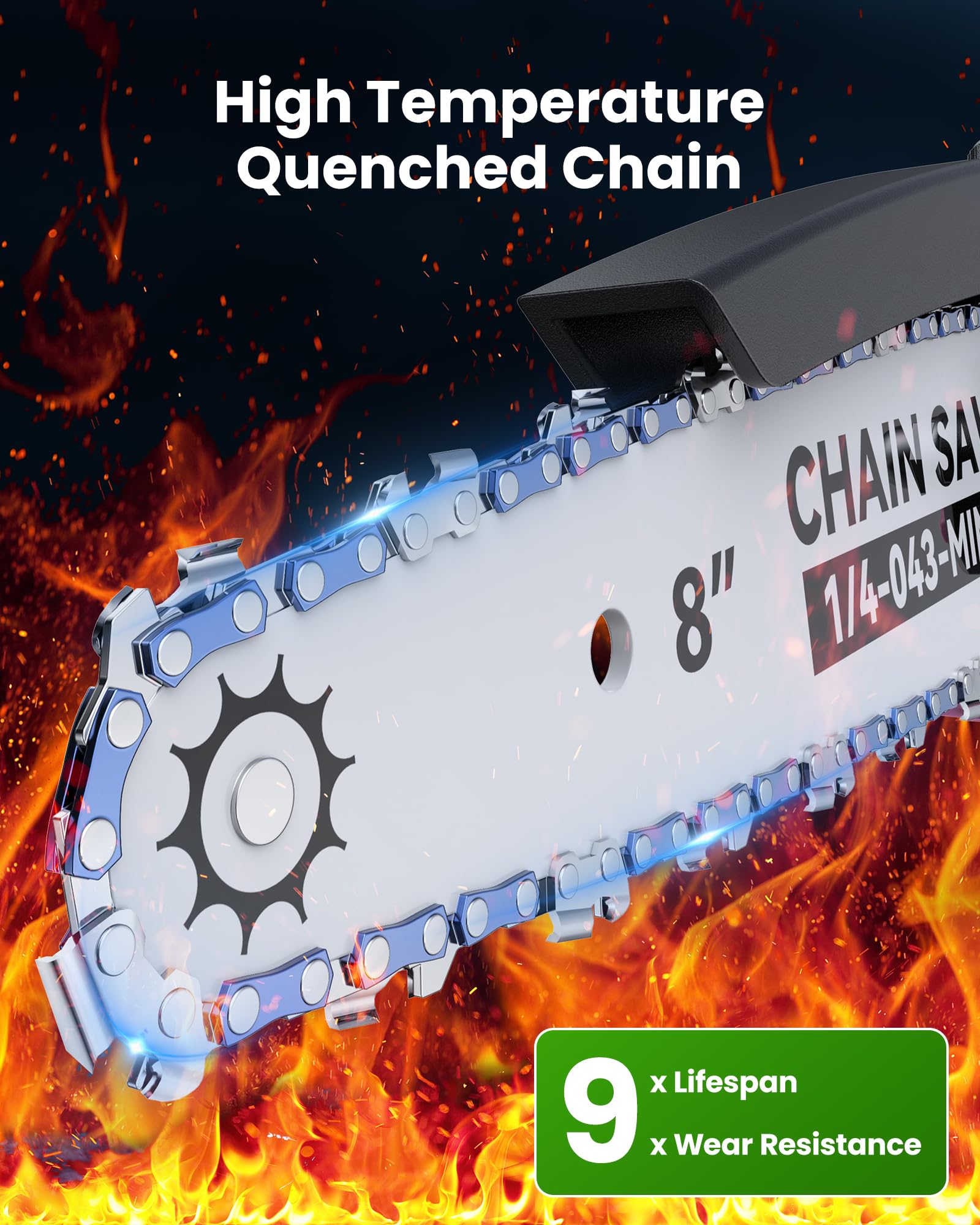 Automatic oiler system lubricates chain for smooth cutting during garden chores